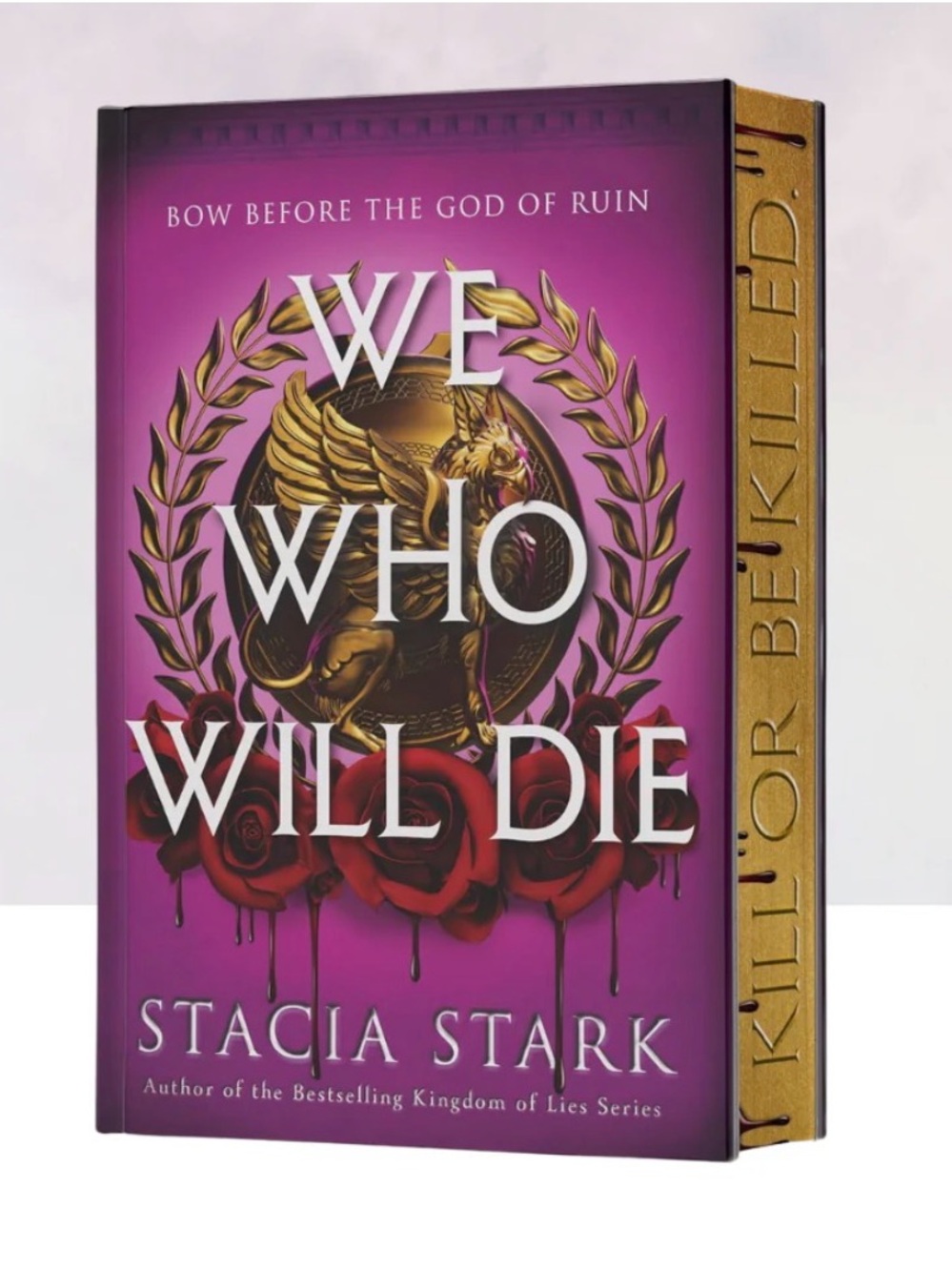 We Who Will Die by Stacia Stark - Purple Hardcover Fantasy Novel